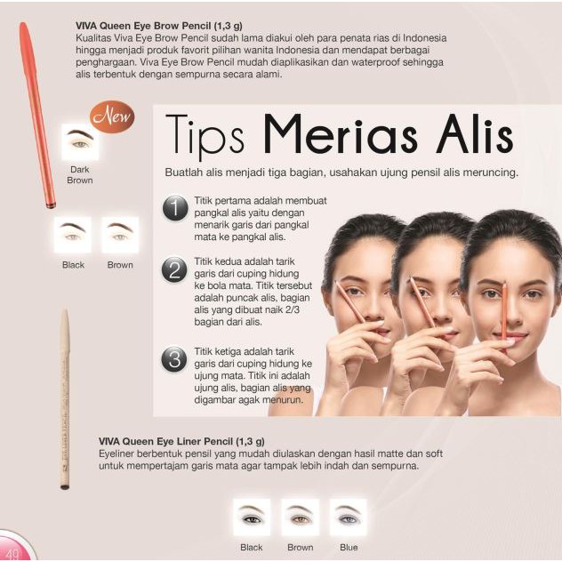 [ORIGINAL 100%] * NCC * Viva Pensil Alis Eye Brow Queen Eyebrow - MADE IN JAPAN