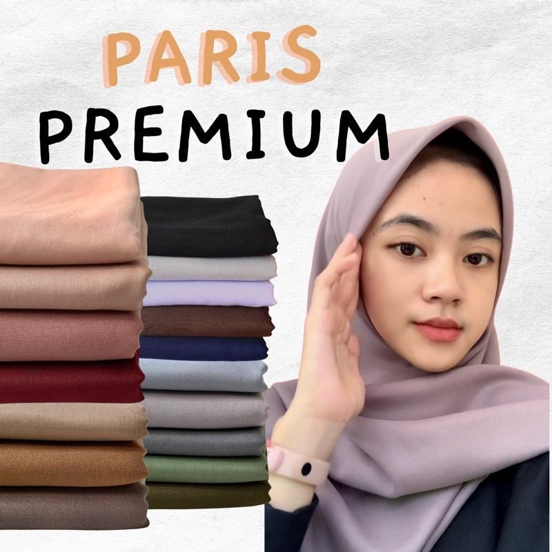 [ BISA COD ] PARIS PREMIUM BEST SELLER / ORIGINAL PARIS PREMIUM / HIJAB SEGI EMPAT UNTUK SEKOLAH / H