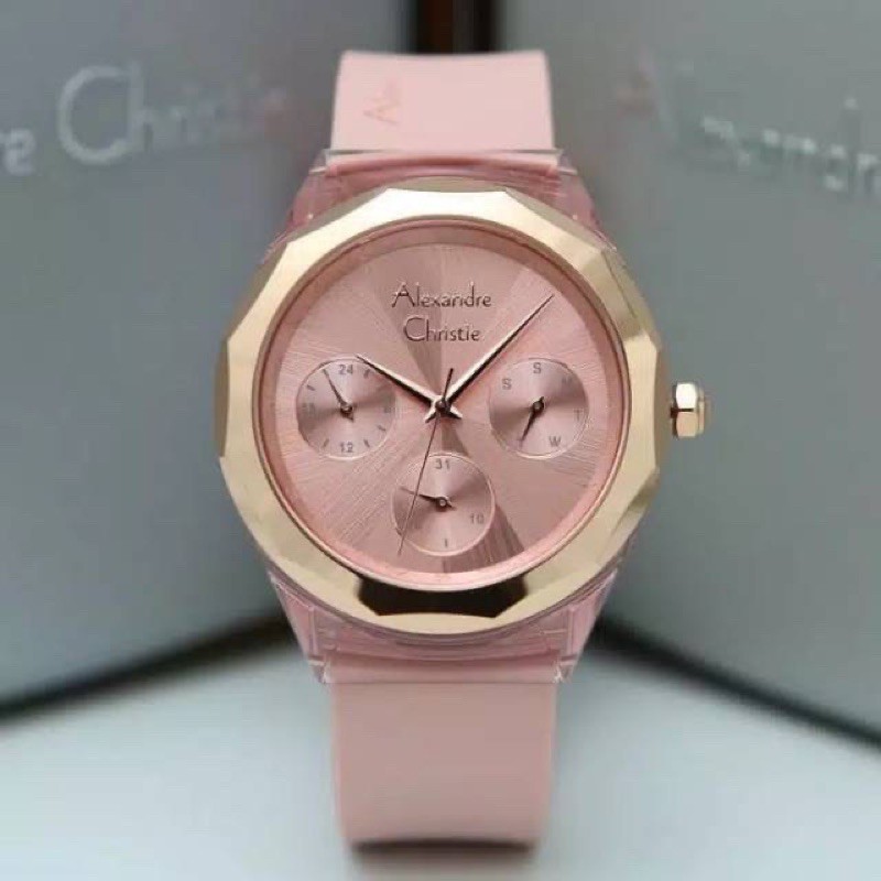 PROMO!! Jam Tangan Wanita Merk Alexander Christie AC2808 Original Garansi Resmi 1thn