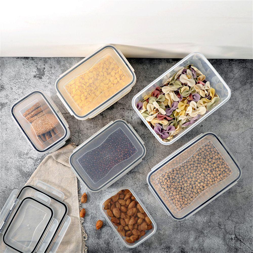 Suyo 6Pcs / Set Kontainer / Kotak Penyimpanan Makanan Stackable BPA Free Untuk Perlengkapan Dapur