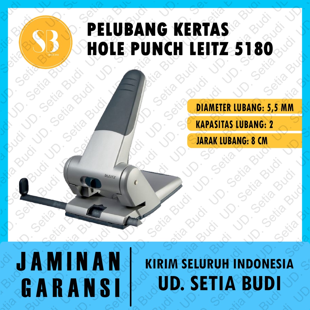 Pelubang Kertas / Hole Punch Leitz 5180