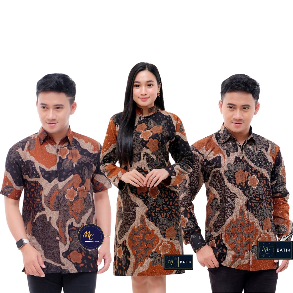 Mc Batik Couple - Atasan Batik Couple Tunik Kemeja Lengan Panjang M L XL XXL Jumbo