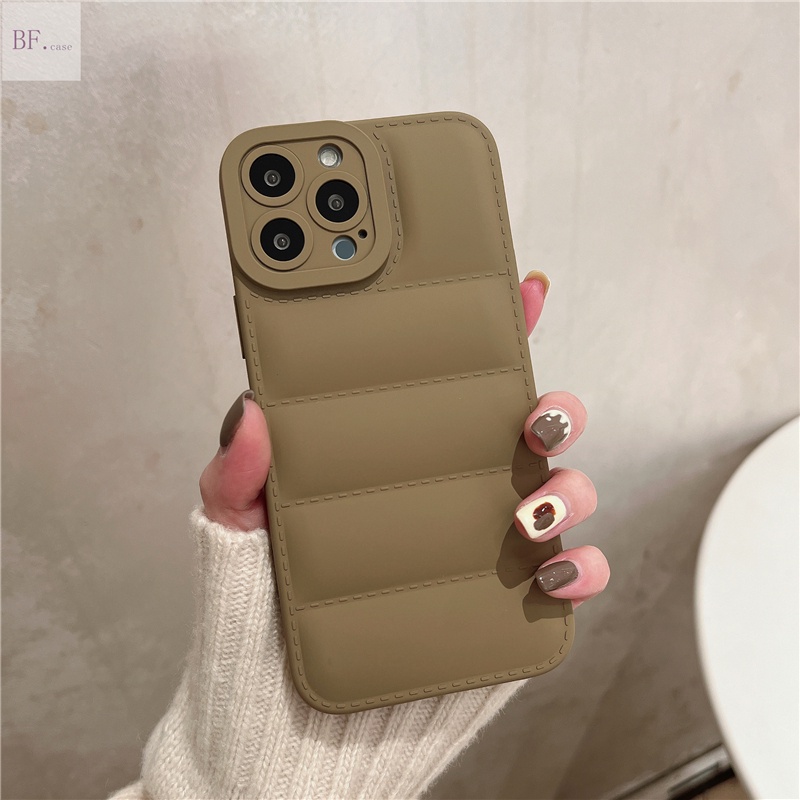 Soft Case Bahan Silikon Bentuk Jaket Down Jacket Untuk Iphone 11 13 12 Pro Max X Xr Xsmax 7 8 Plus