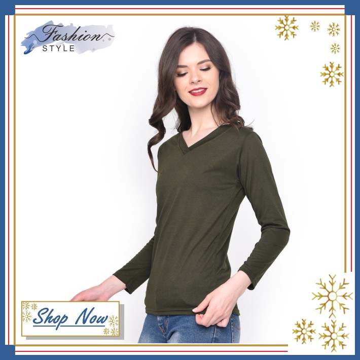 KAOS POLOS LENGAN PANJANG / KAOS POLOS WANITA / KAOS WANITA MURAH / KAOS PINK / BAJU POLOS