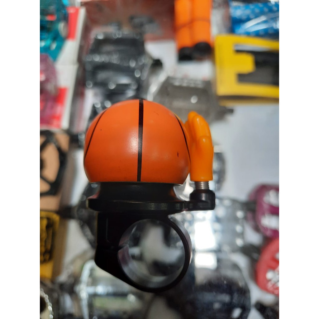 TERMURAH!!! Bell Ting Model Bola Basket / Warna Orange / Bell Sepeda / Realpict