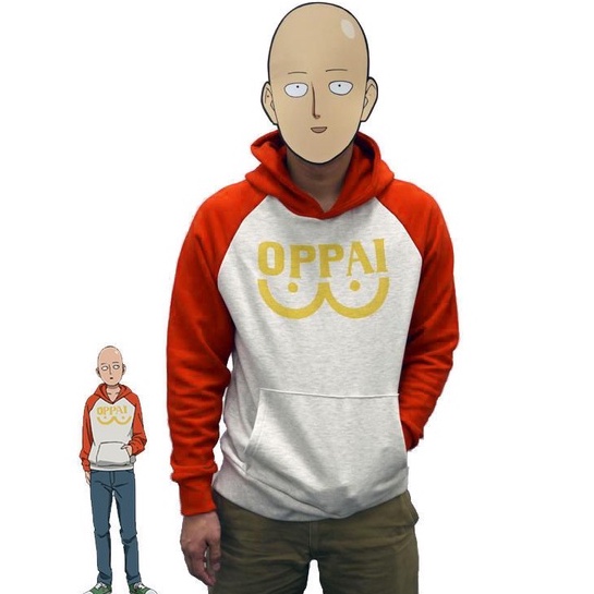 Sweater Anime ONE PUNCH MAN Jumper / Hoodie OPPAI Jumper Combi Pria Wanita Size S M L XL XXL XXXL