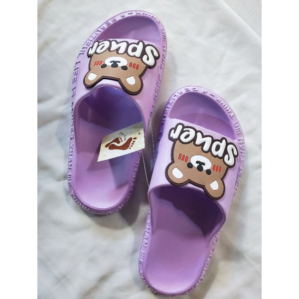 Sandal bakpao Selop Wanita karakter lucu bahan spons empuk lembut dan halus DK-V20p, awet,tidak licin,terlaris,murah