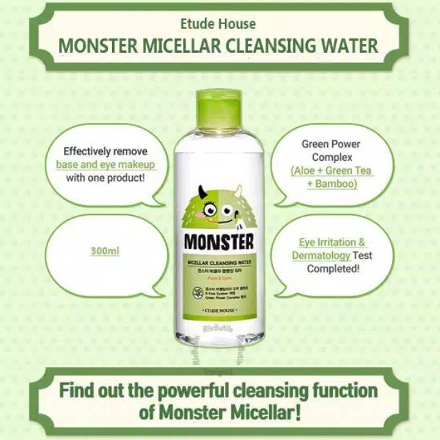 Etude House Monster Micellar Cleansing Water 100ml
