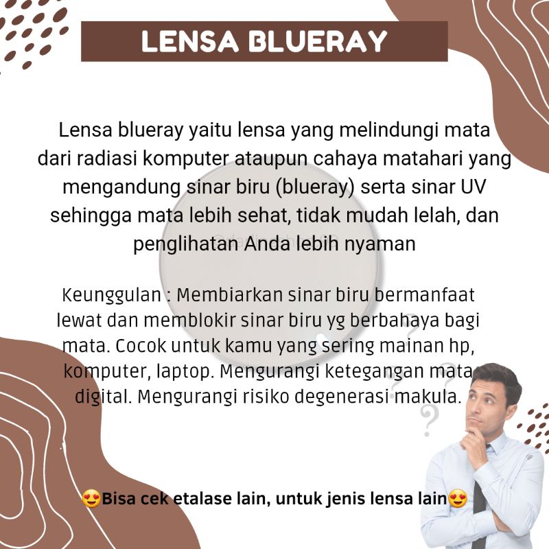 Jual Lensa Blueray 1,67 / Lensa Blueray Tipis