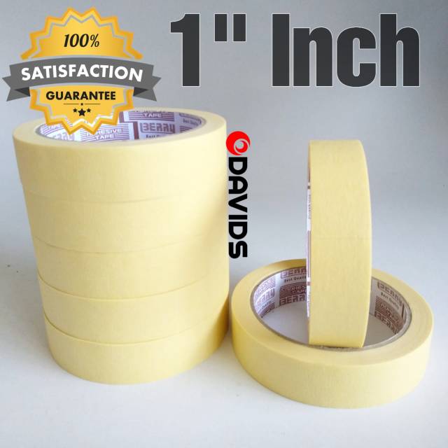 

Berrytape Masking Tape Lakban Isolasi kertas 1 Inch