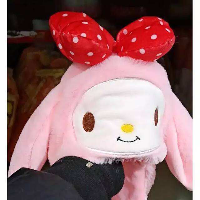 Big SALE Rabbit hat with light led/Topi tik tok kelinci lampu led barang impor