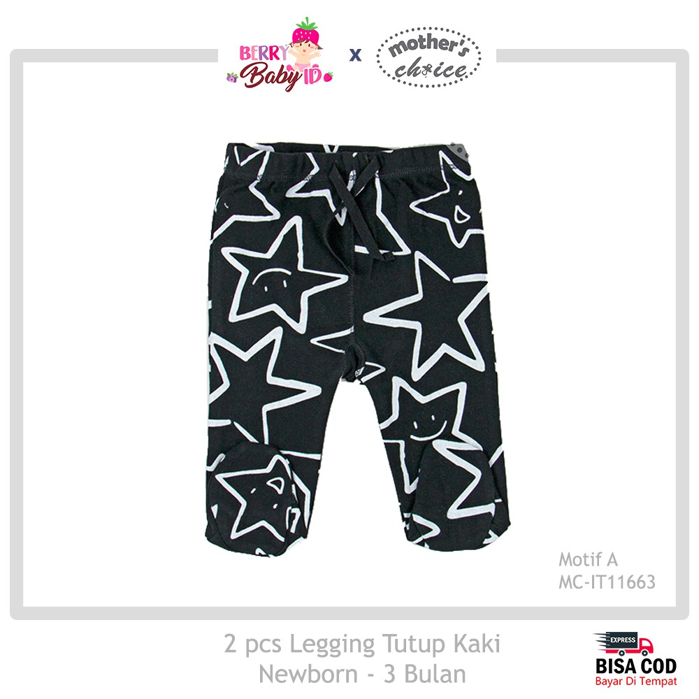 Mother's Choice SNI Paket 2 Buah Baby Legging Tutup Kaki MCH012 Berry Mart