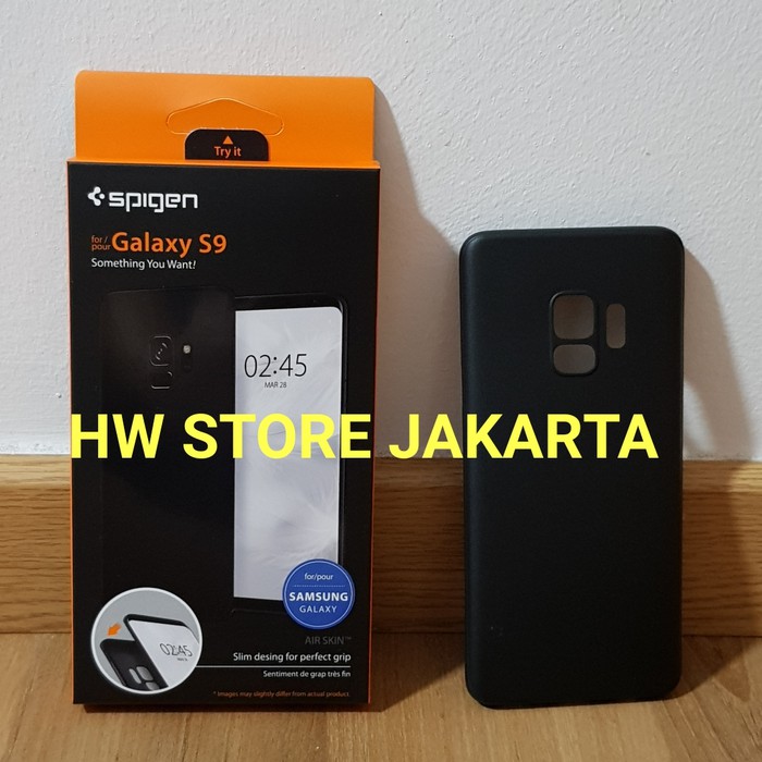 ORIGINAL SPIGEN AIR SKIN CASE GALAXY S9 - BLACK