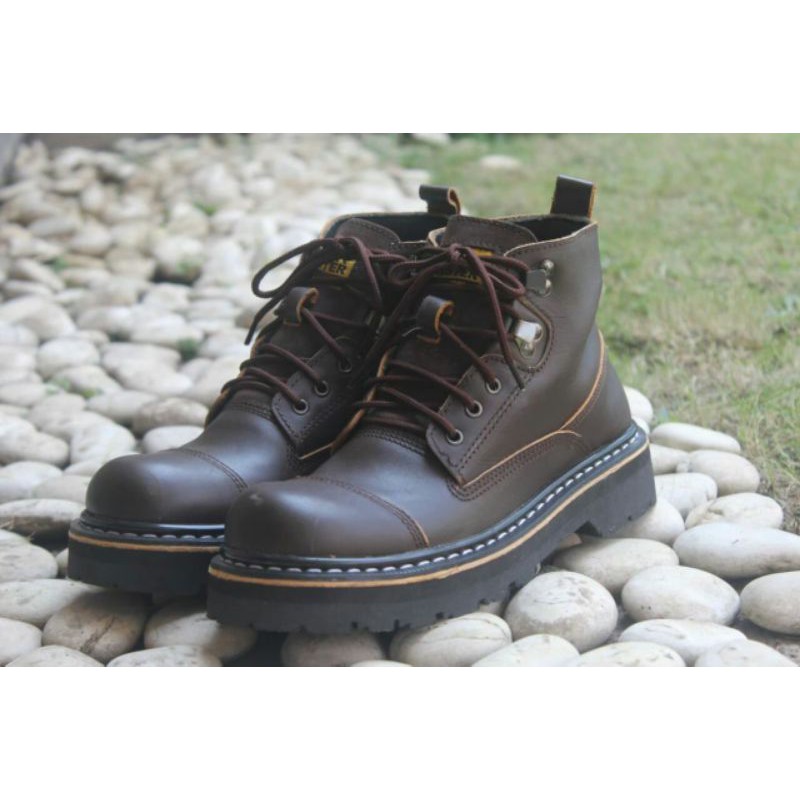 BLACK MASTER UG NEW | Sepatu Boots Safety Pria Original Kulit Asli