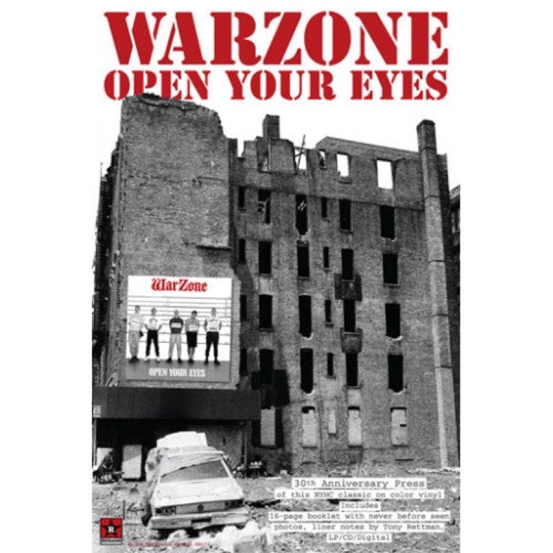 Poster Band WARZONE Original Open Your eyes + Frame