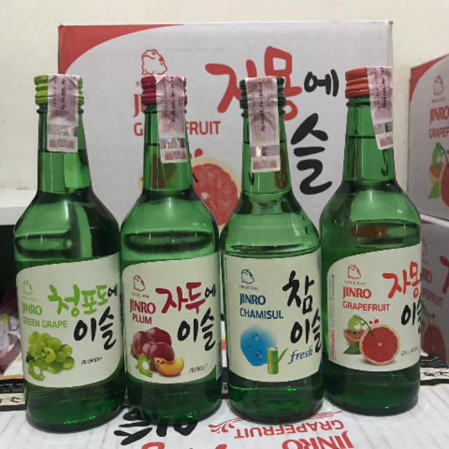 Soju greegrape jinro chamisul import korea