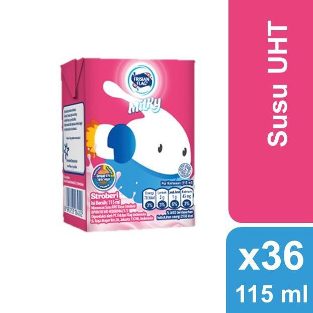 

TERLAKU Frisian Flag UHT Zuzhu Strawberry 6x6x115ml (Multipack) 73
