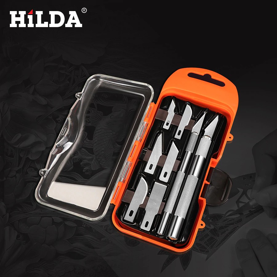 

Import HILDA Craft Artwork Cutting Knife DIY Carving Knife Stencil Scoring Hobby Chiseling Model