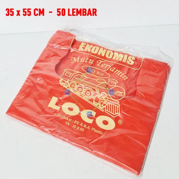 

Buruan beli] Kantong Kresek Plastik Ukuran Besar 35 x 55 cm Warna Merah 35x55 cm