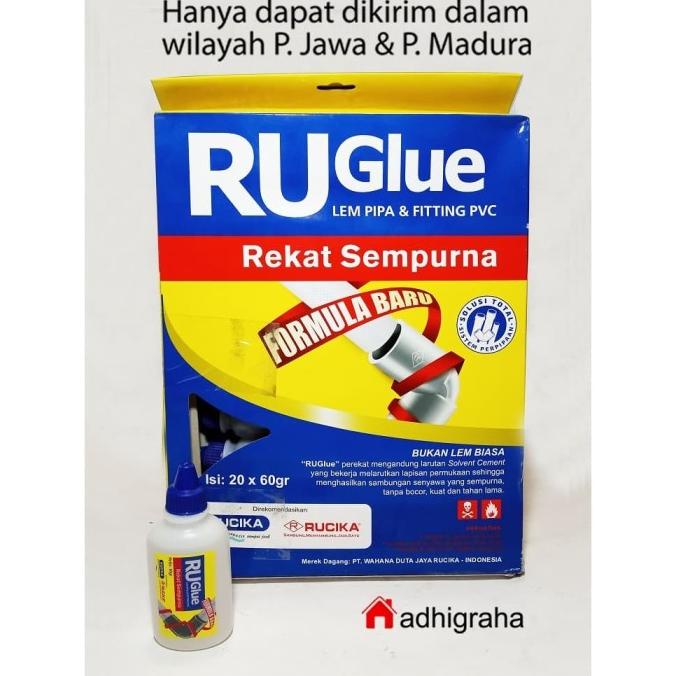 Lem Pvc Botol 60Gr Ruglue