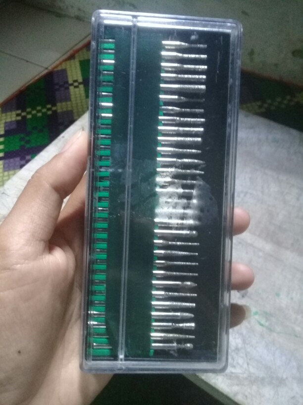 30 Set Mata Bor Ukir / Mini Drill Carving Tools Kayu, Besi Kaca Cincin Piring Arkilik Dll