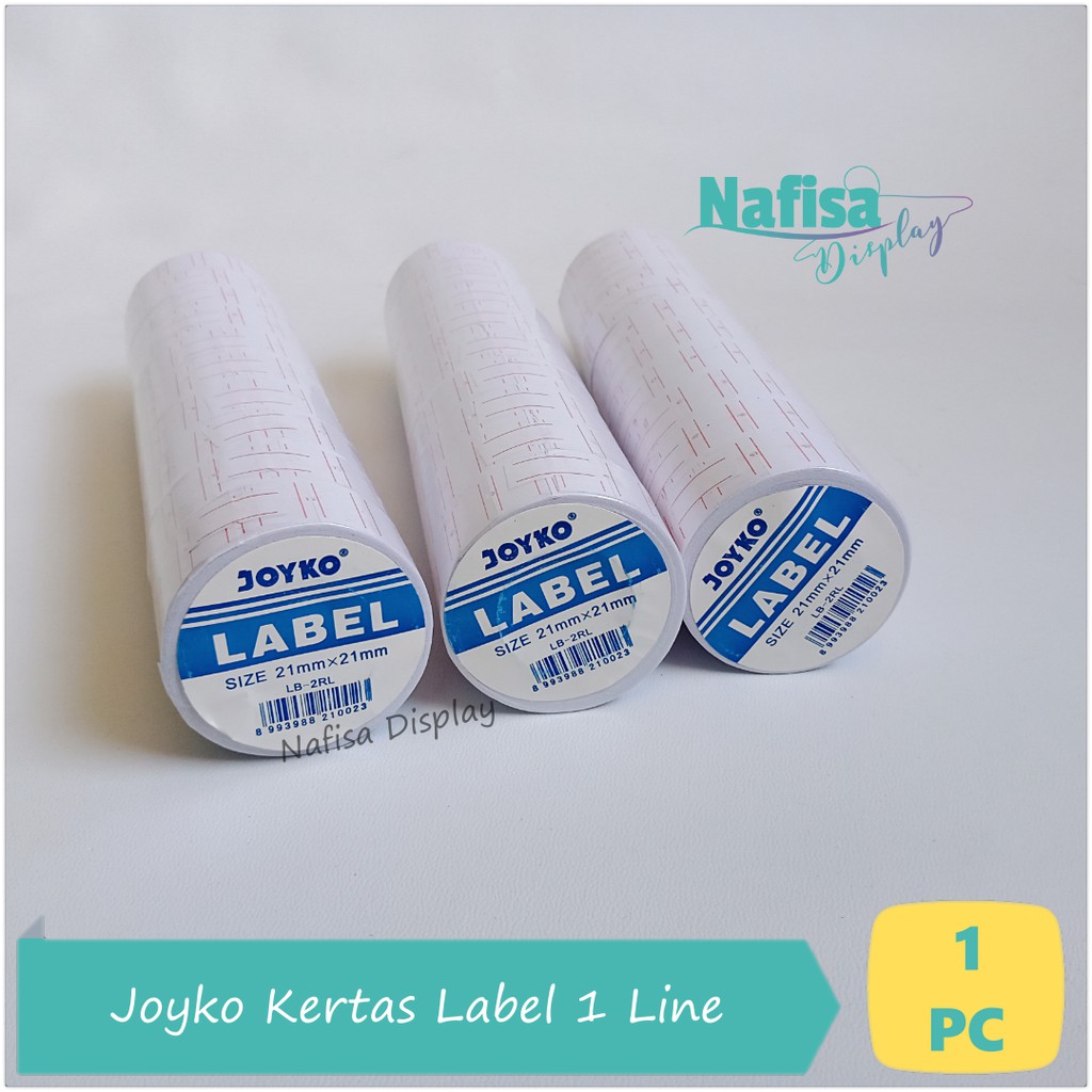 

Joyko Kertas Label Putih 1 Line Refill Isi Ulang Labeller 1 Baris Nafisa Display [JKL1]