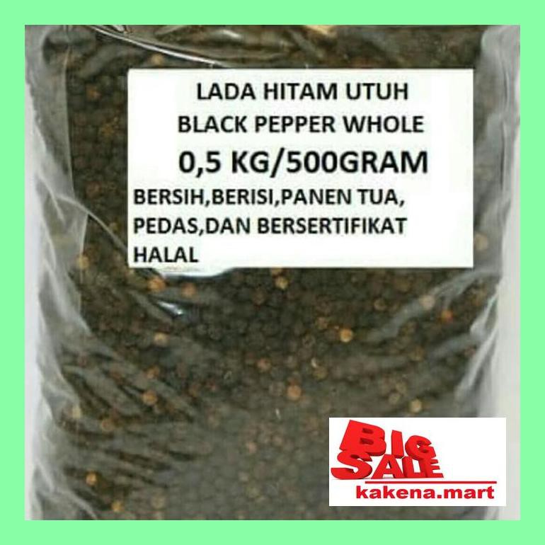 

Ka0Iusbu Lada Hitam Utuh Dijamin Berisi/Black Pepper Whole 500G Budlem