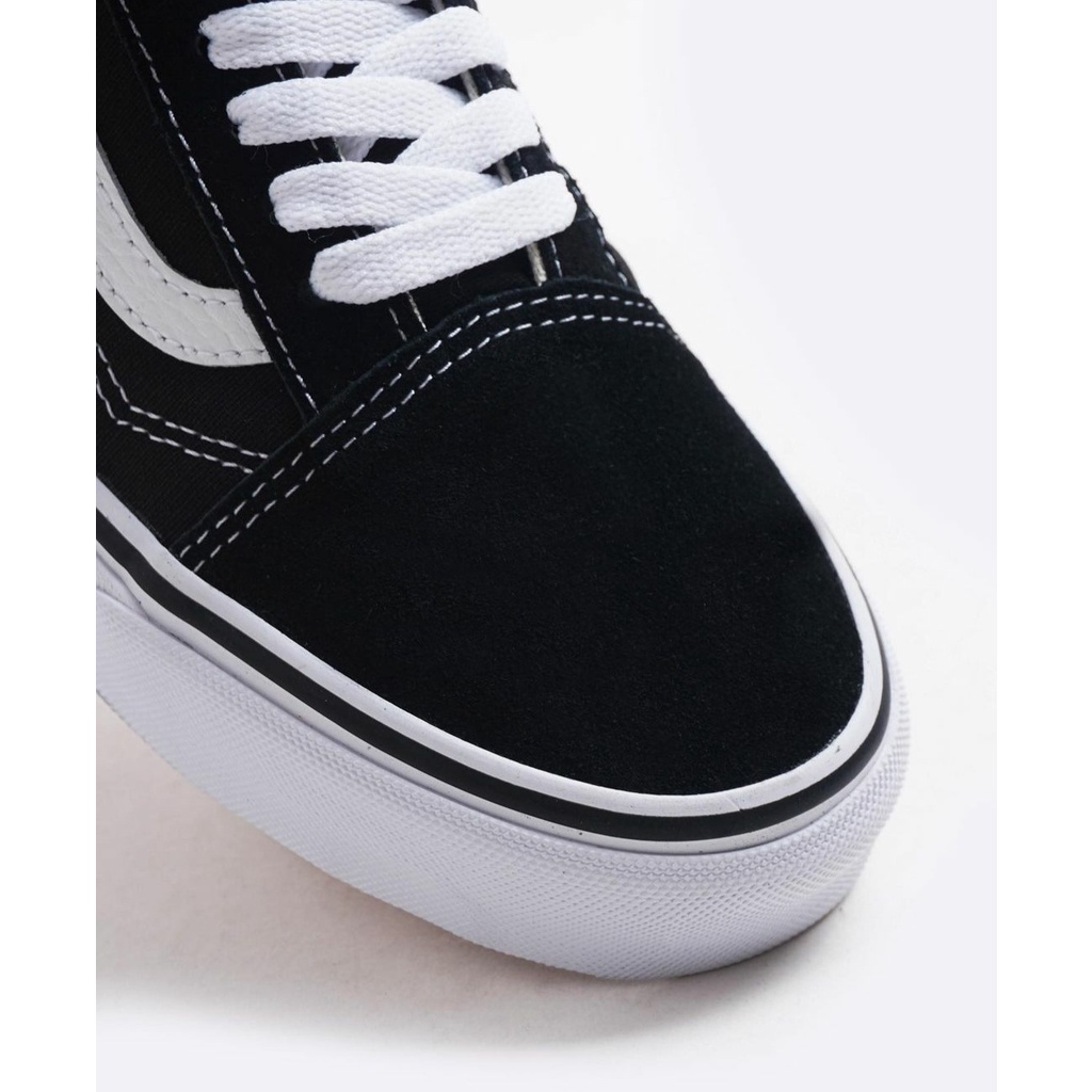 Vans Sepatu Vans Old School Vans Original Black White Classic Pria Wanita
