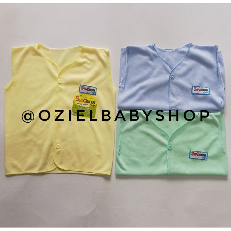 baju bayi / atasan bayi baru lahir SNI 3 pcs polos usia  0-6 bulan