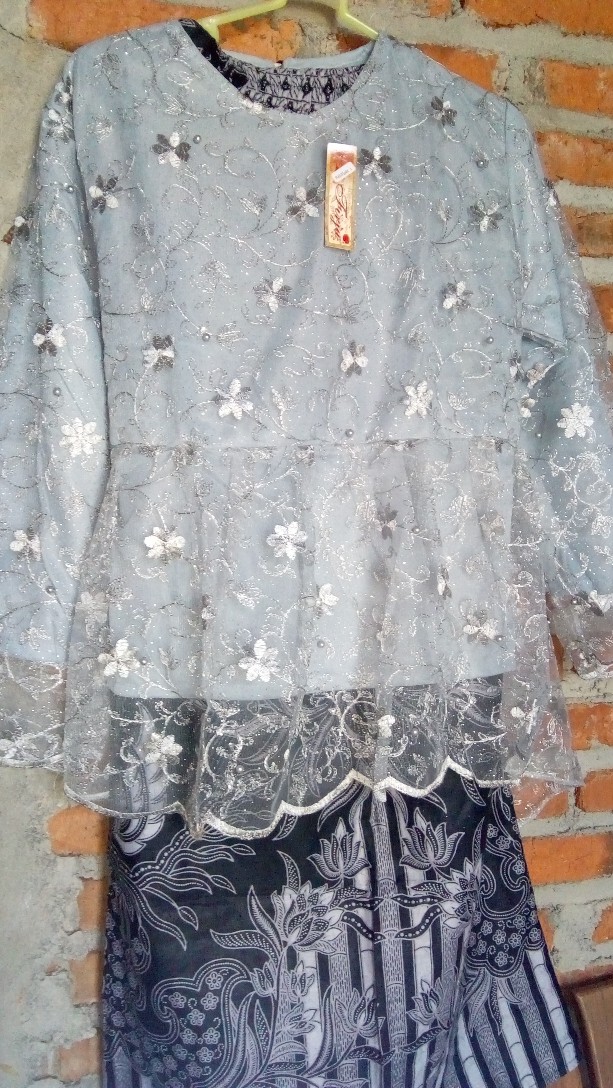 (bisa Bayar Ditempat) Ready Family Set - Set Brukat Couple Annabel Pinguin Brukat