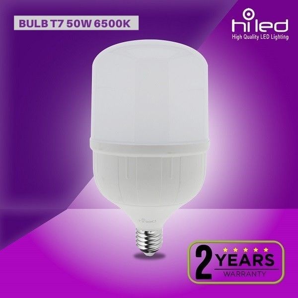 HILED / Lampu Bohlam LED / Putih 50 Watt / Hemat Listrik / T7