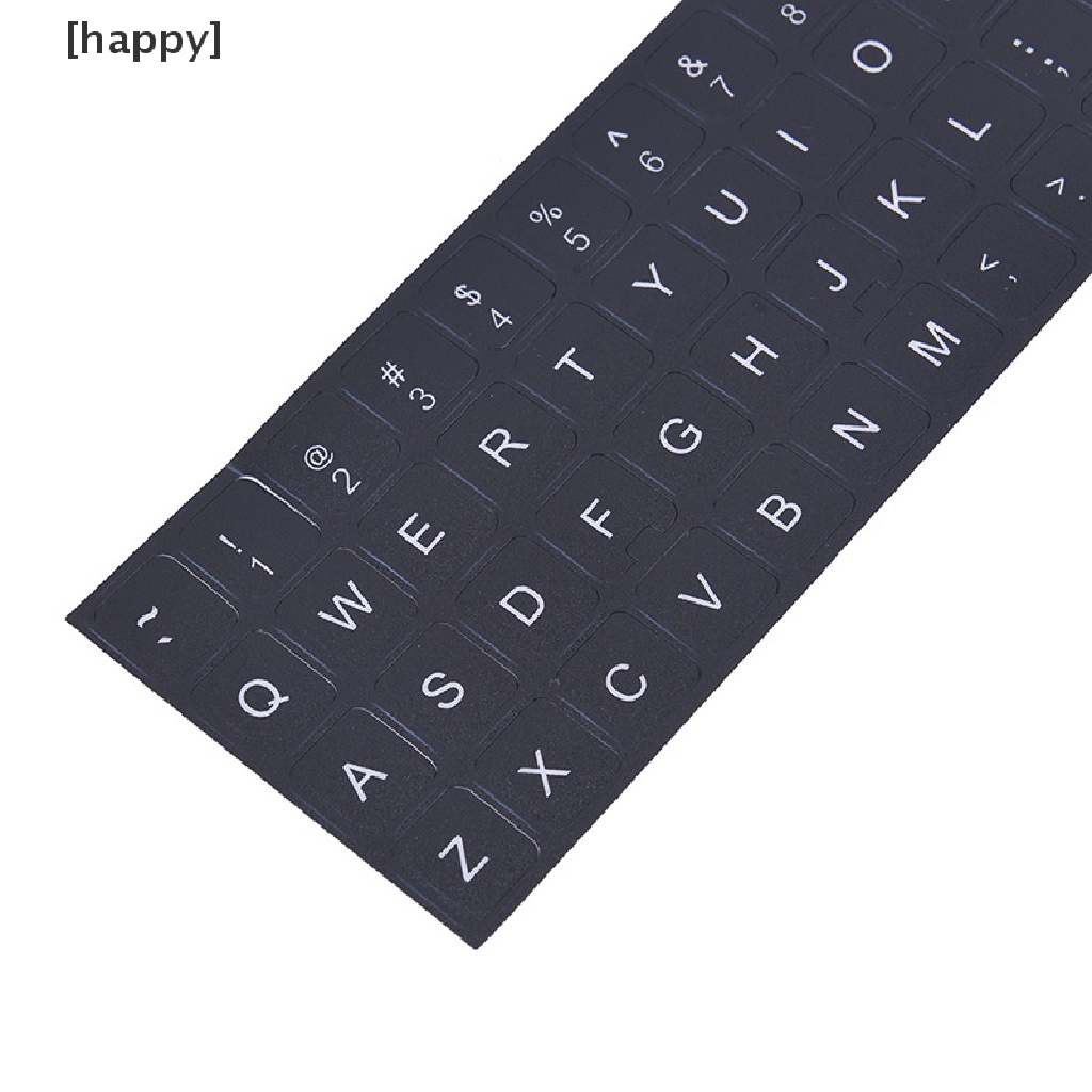 Ha Stiker Keyboard Bahasa Inggris Warna Hitamputih Untuk Komputer Pclaptop