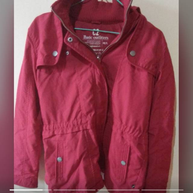 [PRELOVED] Jaket C2 Basic outfitters Original Wanita Merah Size M/L