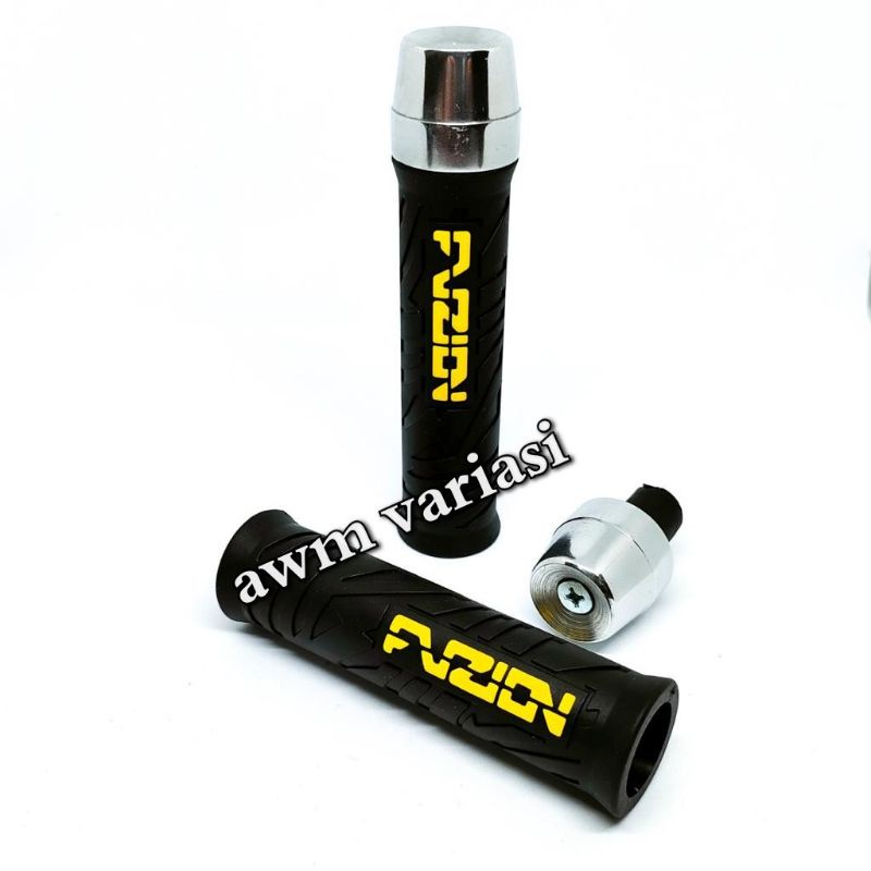 HANDGRIP GRIP FUZION HITAM LIS WARNA PLUS JALU STANG PCX UNTUK SEMUA MOTOR/UNIVERSAL