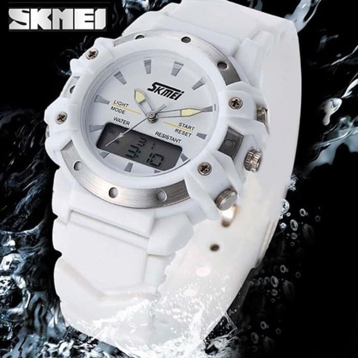Jam Tangan Wanita Digital SKMEI 0821 WHITE Water Resistant 30M