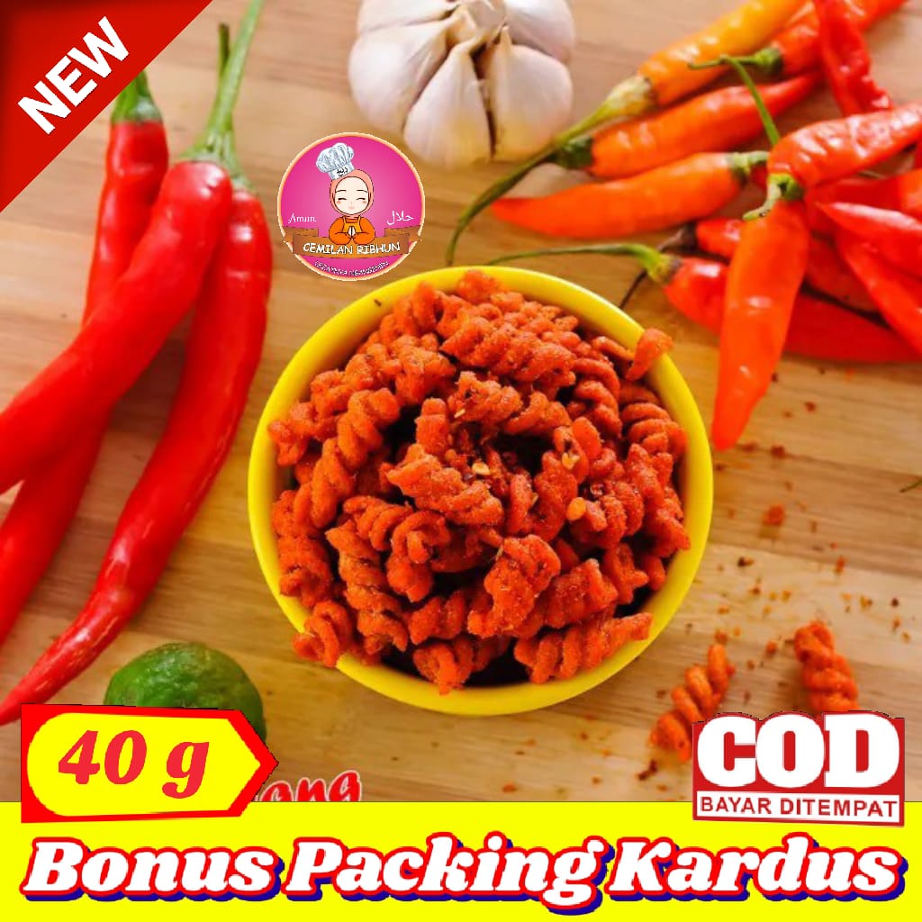 

Makaroni Spiral 40g | Cemilan Ribhun makanan ringan