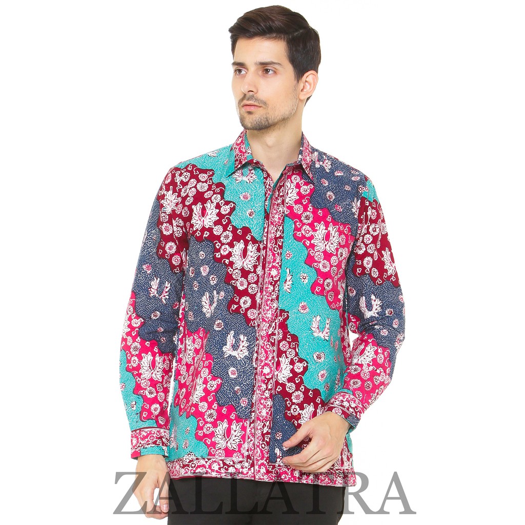 Model Baju Batik Pria Cap Asli Jambi Berkualitas - Zallatra G7