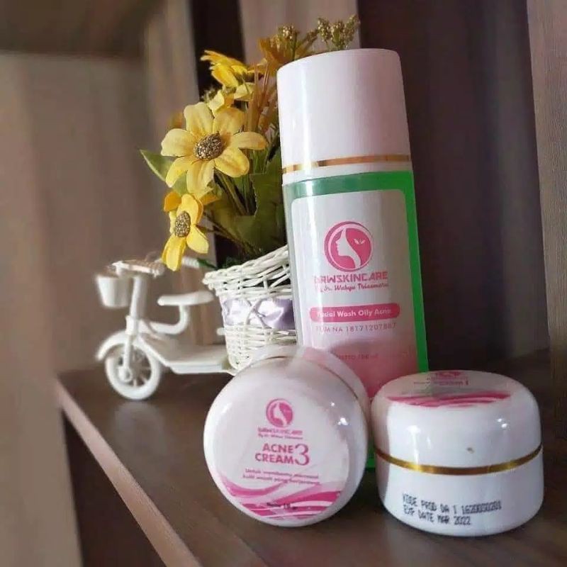 paket acne cream drw skincare