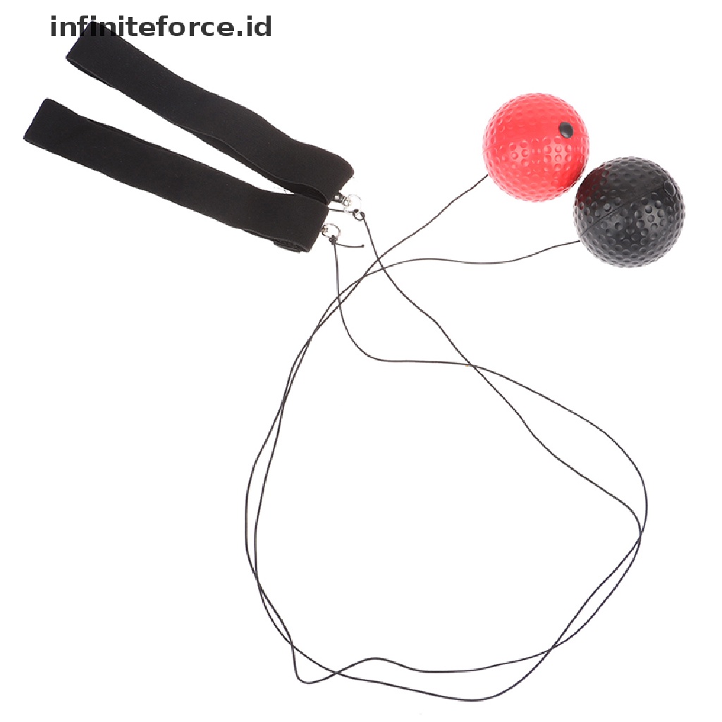 (Infiniteforce.Id) Bandana Dengan Bola Untuk Latihan Refleks Tinju