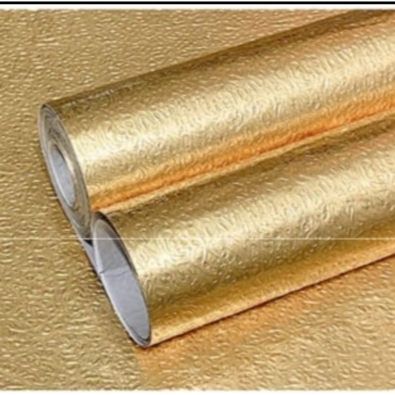 wallpaper dapur almunium foil gold daun jeruk