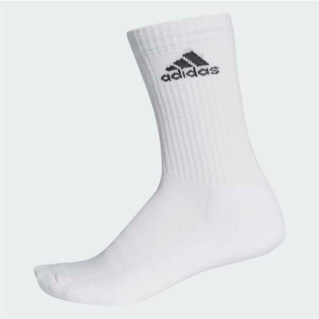  Kaos  Kaki Adidas  3 Stripes White Original  Shopee Indonesia 