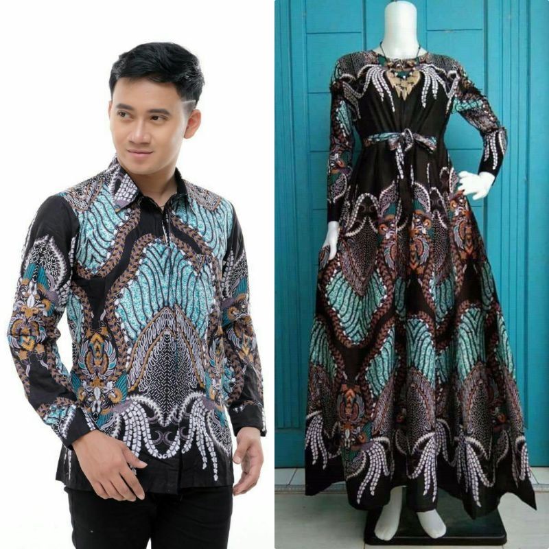 Maura Couple (COD) - Sania Ruffle Batik Couple ori Ndoro jowi DNT Garansi Termurah Shopee