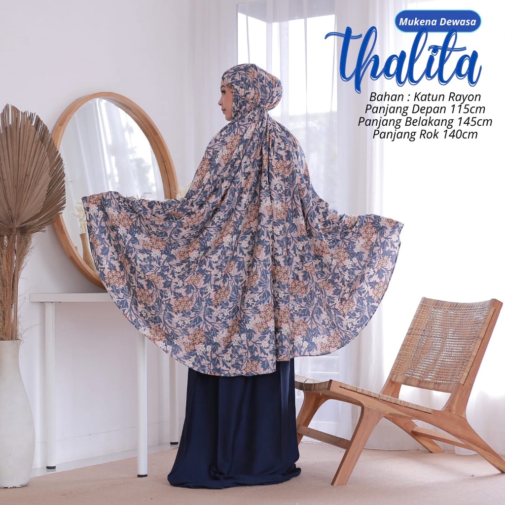 Termurah Mukena Dewasa Thalitha Mukena Jumbo Bahan Katun Rayon Premium Adem Nyaman Dipakai Bisa Cod