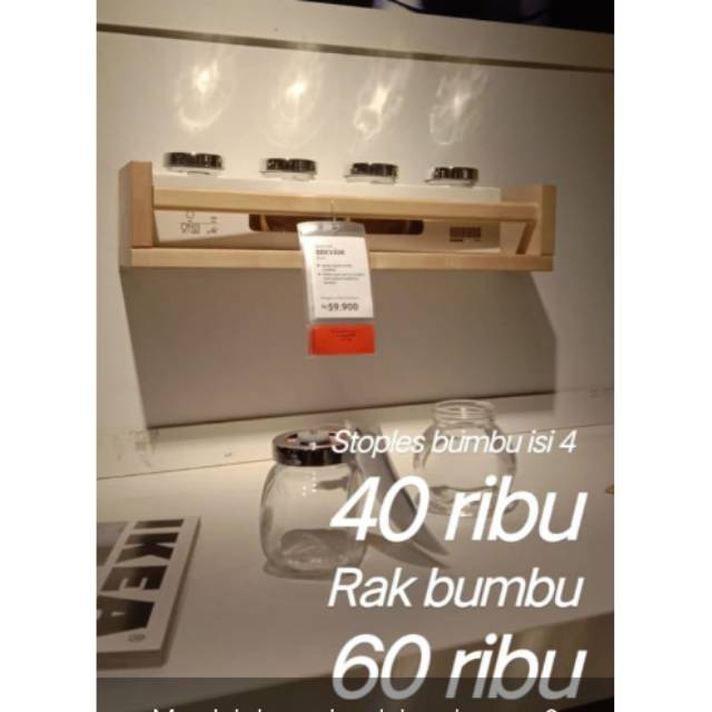 Rak bumbu ikea