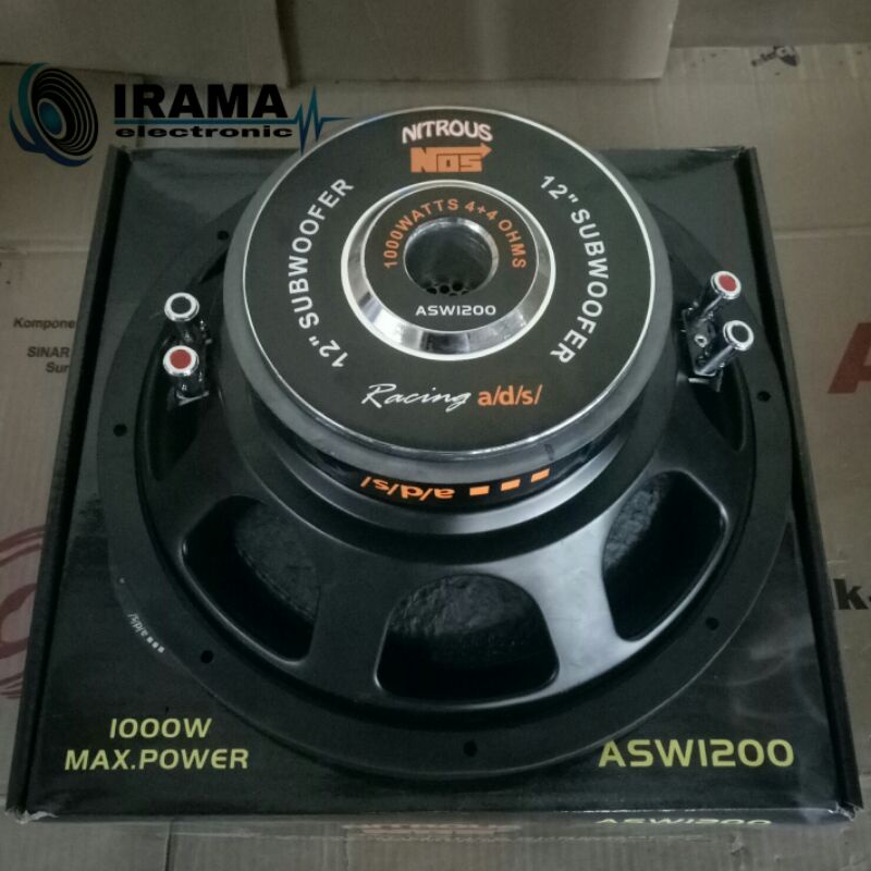 Speaker SUBWOOFER 12 inch ADS ASW1200 NITROUS NOS