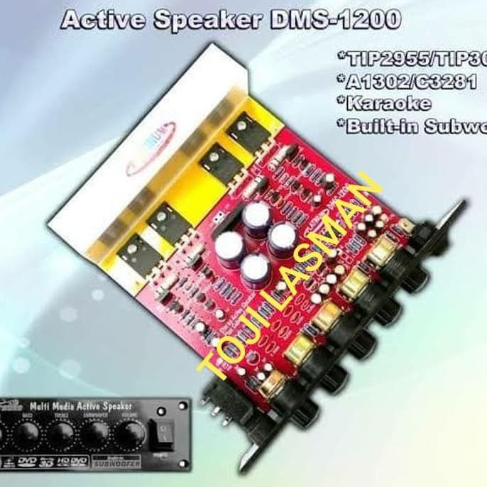 Pcb Kit Mesin Speaker Aktif Stereo Dms 1200 Platinum Dms1200 Tip 3055