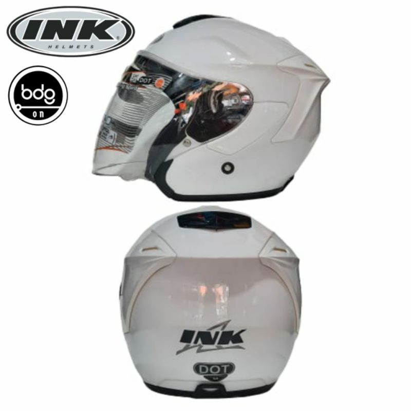 Jual Helm Ink Dynamic Solid Putih White Gloss Original Indonesia Shopee Indonesia