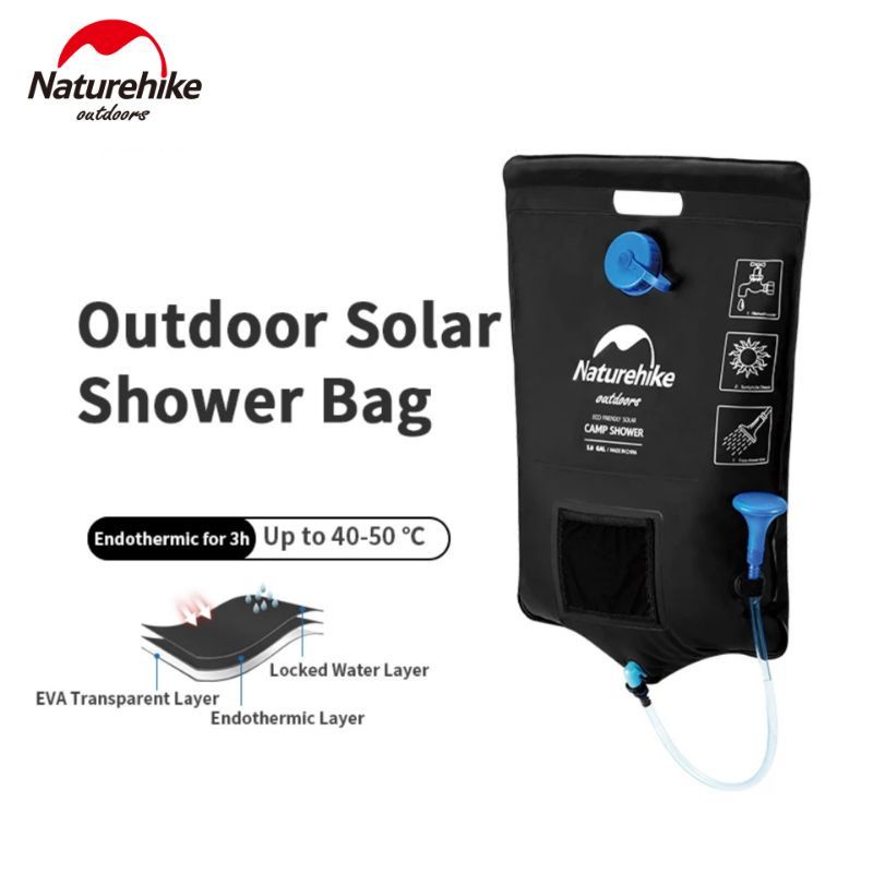 PORTABLE SHOWER BAG OUTDOOR NATUREHIKE NH21SJ032 KANTONG AIR SHOWER MANDI CUCI MULTIFUNGSI SERBAGUNA