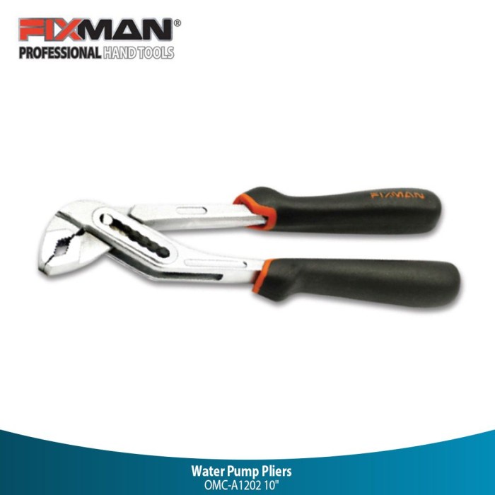 Fixman Omc-A1202 Water Pump Pliers 10 Inch - Tang Burung