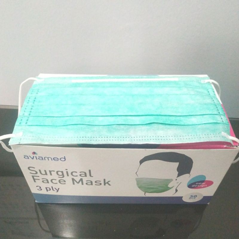 Masker Medis 3 Ply Aviamed 1 box isi 50 lembar